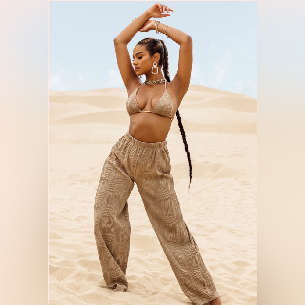 Matte Collection 3 Piece Set-Pants, Shirt, and Bodysuit